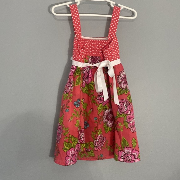 Pinky Pink Floral Kids Dress Size 4 - Picture 5 of 11